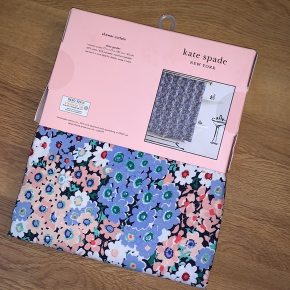 NWT Kate Spade Daisy Garden Shower Curtain - Picture 4 of 6